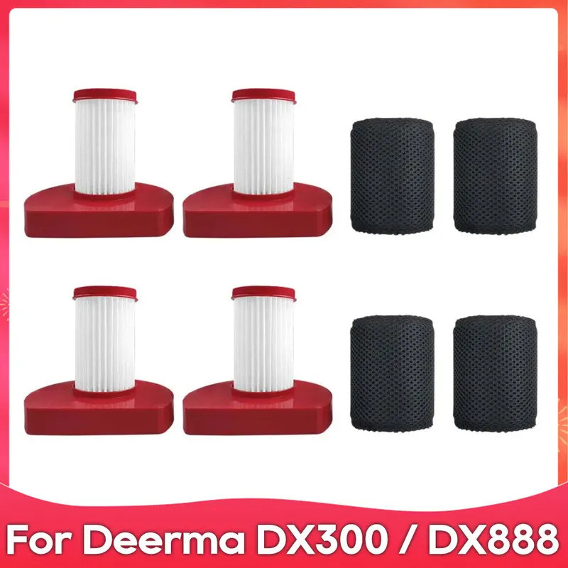 Fit สําหรับ Deerma DX300 / DX888 Air HEPA Filter เครื่องดูดฝุ่นมือถืออุปกรณ์เสริมอะไหล่