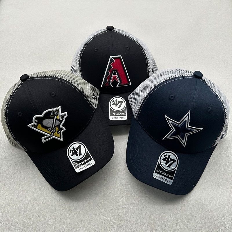 47brand Team Baseball Cap Sunshade Sunscreen Mesh Cap Unisex Breathable Duckbill Cap