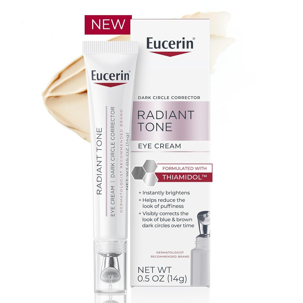 Eucerin Radiant Tone Eye Cream Dark Circle Corrector, Eye Brightening Cream with Thiamidol และ Hyalu