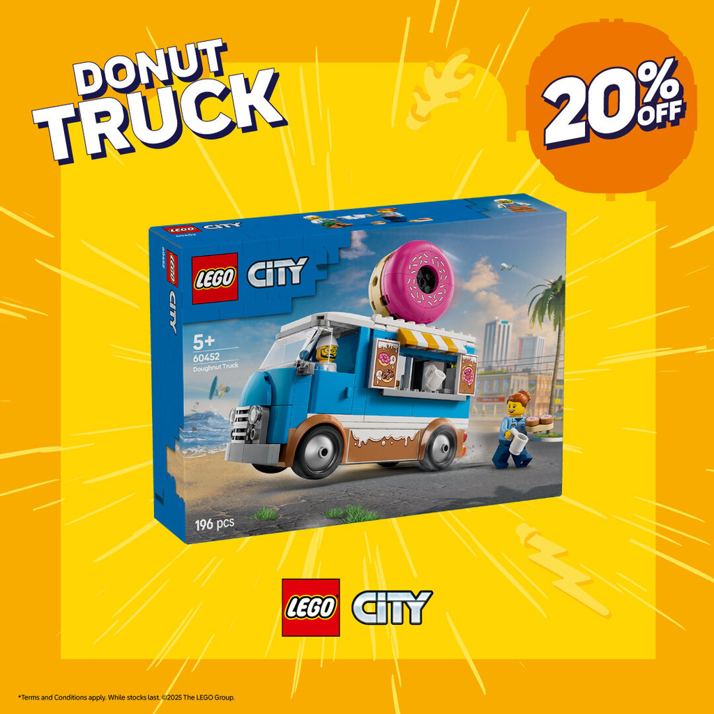 LEGO City 60452 Doughnut Truck (196 Pieces)