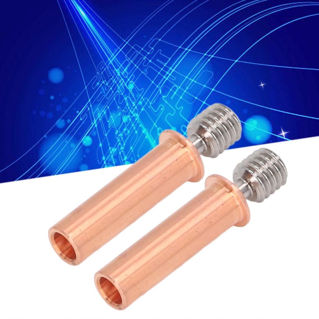 Yoaushop Heatbreak Tube 2 ชิ้นหัวฉีดคอ Bimetal Heat Break M6 3D อุปกรณ์เสริมเครื่องพิมพ์สําหรับ CR 6