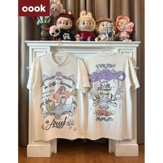 「งานเกรดพรีเมียม งานเกรด A」เสื้อยืดคอกลมผู้หญิง เสื้อ ผญ แฟชั่น เสื้อยืดแขนสั้นผู้หญิง คอตตอนแท้ ระบายอากาศดี #25