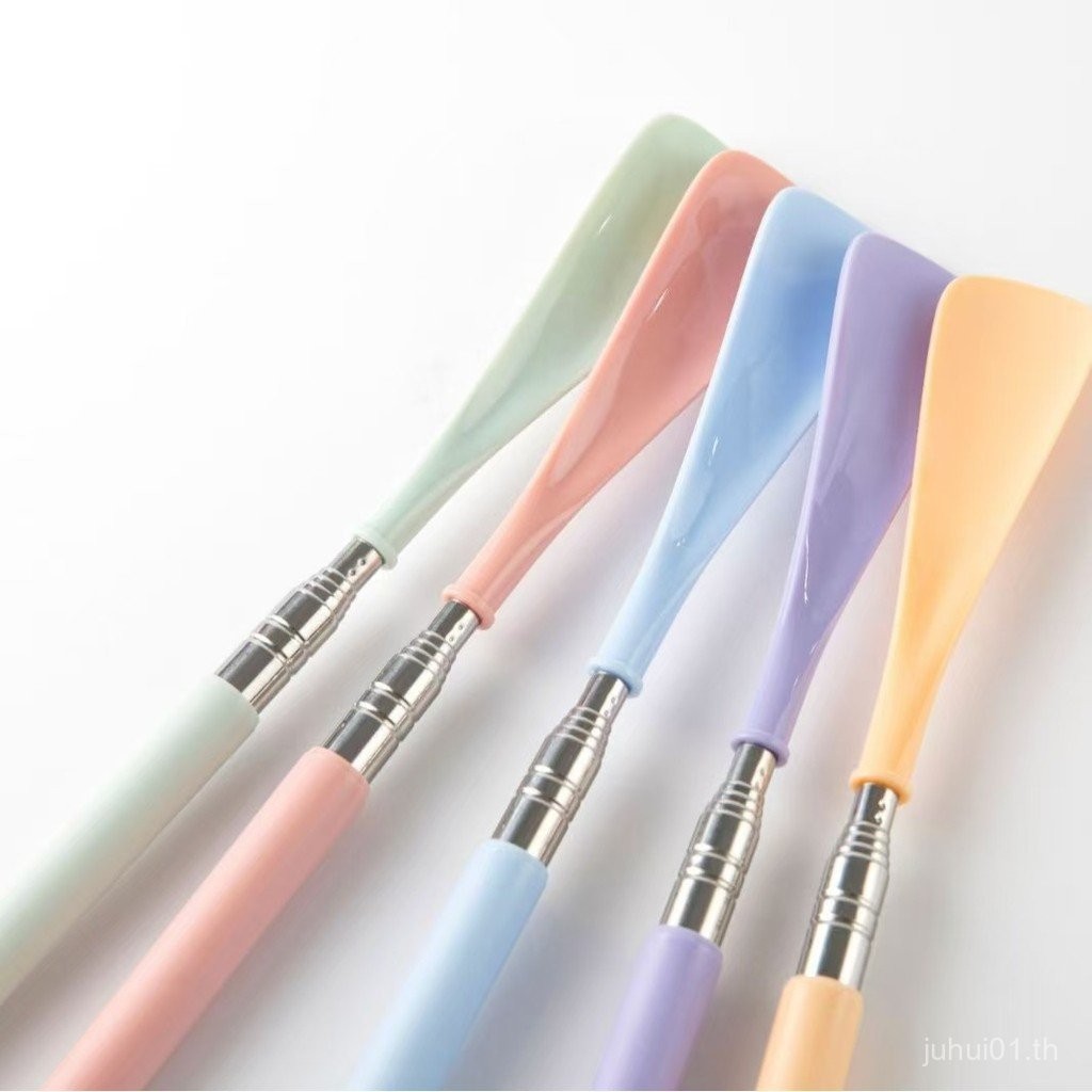 ขายตรงสแตนเลสRetractable Shoehorn Retractable Shoehorn รองเท้า Lifter Shoehorn เครื่องมือที่มีประโยช