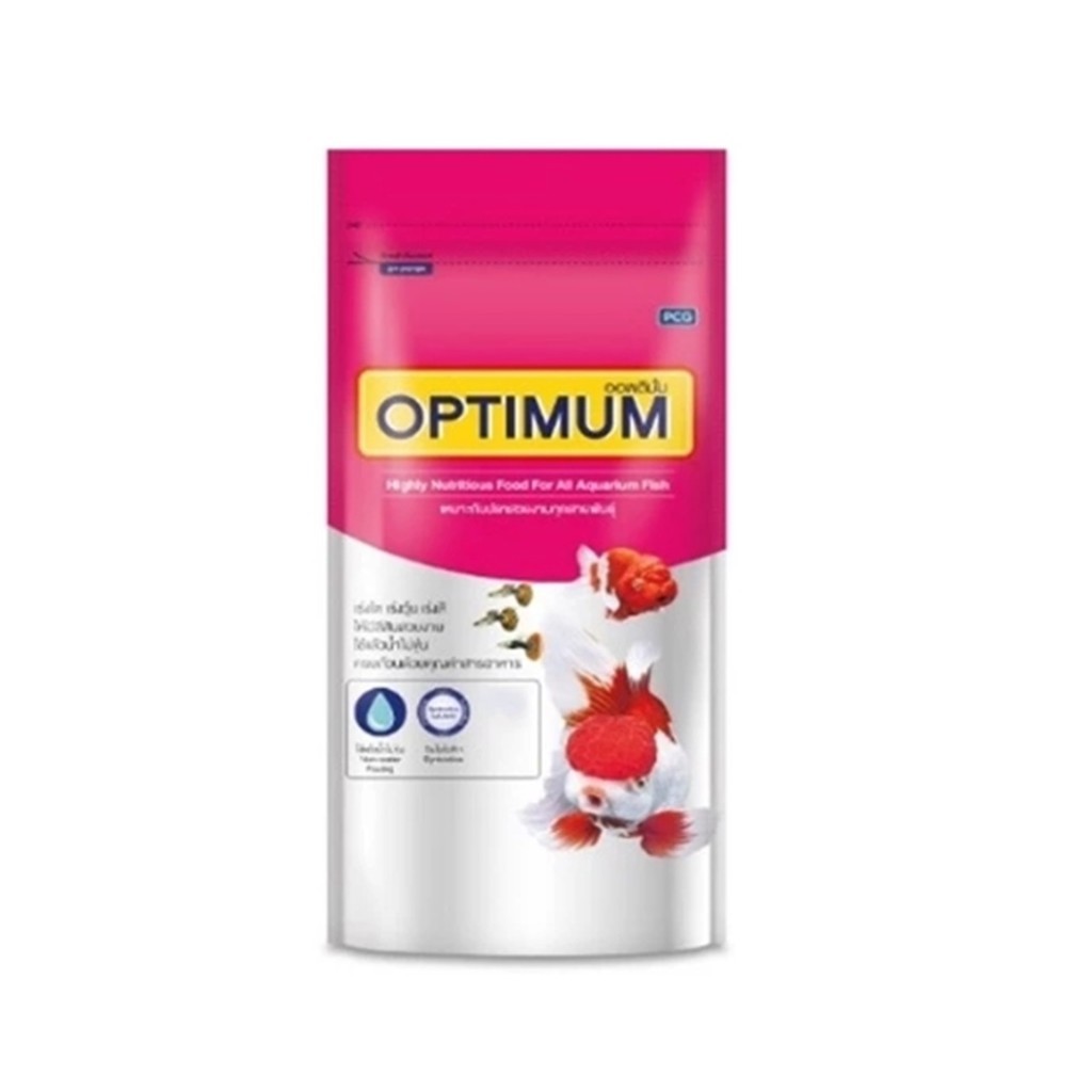 Optimum อาหารปลาสวยงาม เหมาะกับทุกสายพันธุ์ เร่งโต เร่งสี น้ำไม่ขุ่น เม็ดจิ๋ว 100 กรัม