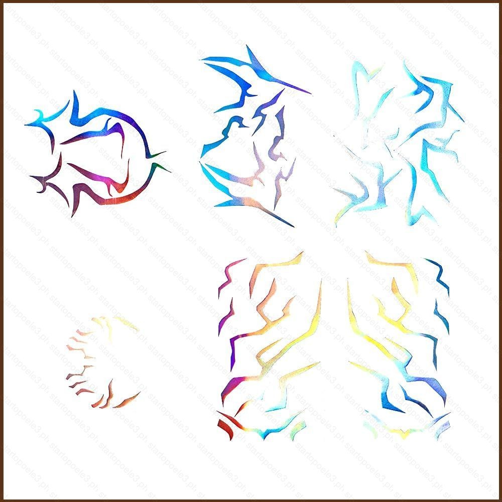 ST3 K-Pop Demon Hunters รอยสักชั่วคราว RUMI คอสเพลย์ Tattoos สติกเกอร์ TS3