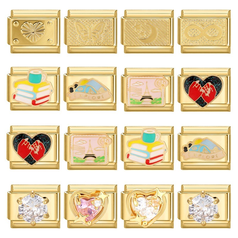 อิตาเลี่ยนโมดูล Charms อุปกรณ์เสริม DIY ส่วนบุคคลอิตาเลี่ยนสร้อยข้อมืออุปกรณ์เสริม