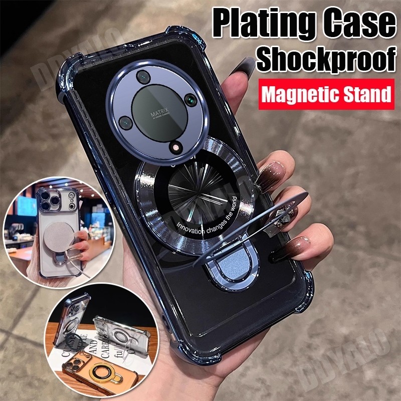 กรณีสําหรับ Honor X9A X9B X9 X9C X7C 400 200 Pro ไฟฟ้า anti drop เคสโทรศัพท์ซิลิโคนพร้อมโทรศัพท์อเนก