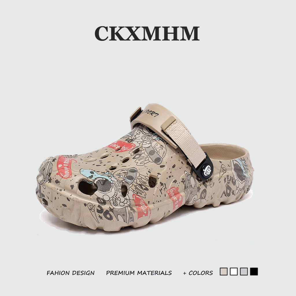 CKXMHM 40-47 แฟชั่นผู้ชายรองเท้าแตะ EVA รองเท้าแตะขนาดใหญ่ 46 47