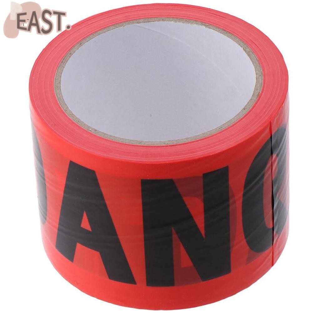 EASTS Red Danger Tape, 7.5cm*100M Roll Caution Barrier Tape, Widely used Non-Adhesive Safety Warning