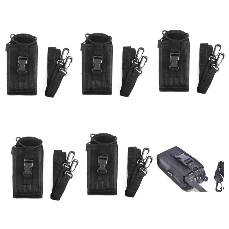 Lot 5PCS 3in1 ไนลอนพกพากระเป๋า Holster กระเป๋าสําหรับ Motorola GP328 GP338 GP88 GP340 GP368 P8220 Tw
