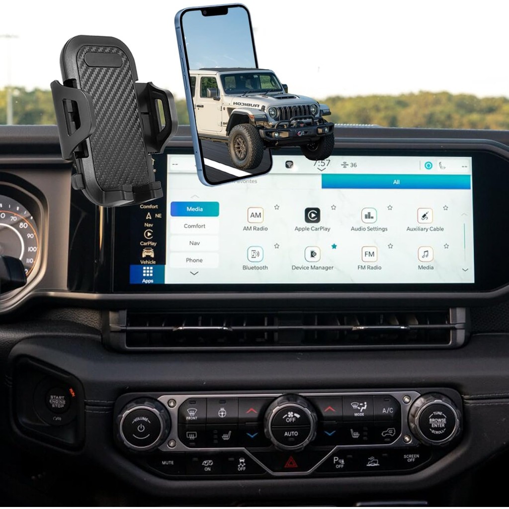 ที่วางโทรศัพท์ Jeep Wrangler ผลิตในปี 2024 เพื่อปัจจุบัน Jeep Wrangler 2025 อุปกรณ์เสริม Jeep Wrangl