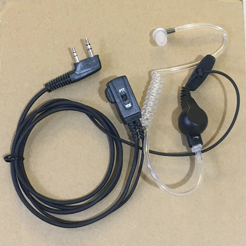 Clear Air tube ชุดหูฟังหูฟังพร้อมปลั๊ก VOX K สําหรับ Kenwood Baofeng 888S UV5R UV82 Wouxun Quansheng