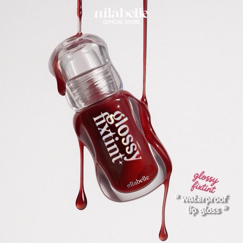 (New!! รุ่นใหม่ติดทนกว่าเดิม)  มิลาเบลล์ กลอสซี่ ฟิกซ์ทิ้นท์ 4 กรัม Milabelle glossy fixTint