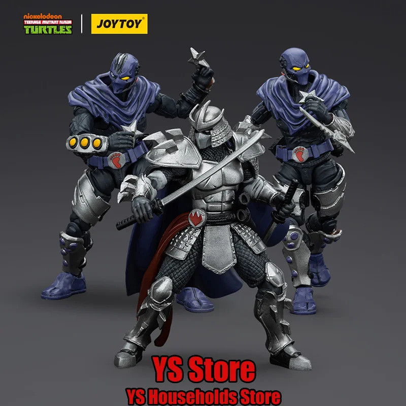 JOYTOY Original 1/18 JT00157 TMNT Shredder JT00164 JT00171 เท้า Clan AB Mini Movable 3.75 นิ้วชุดAct