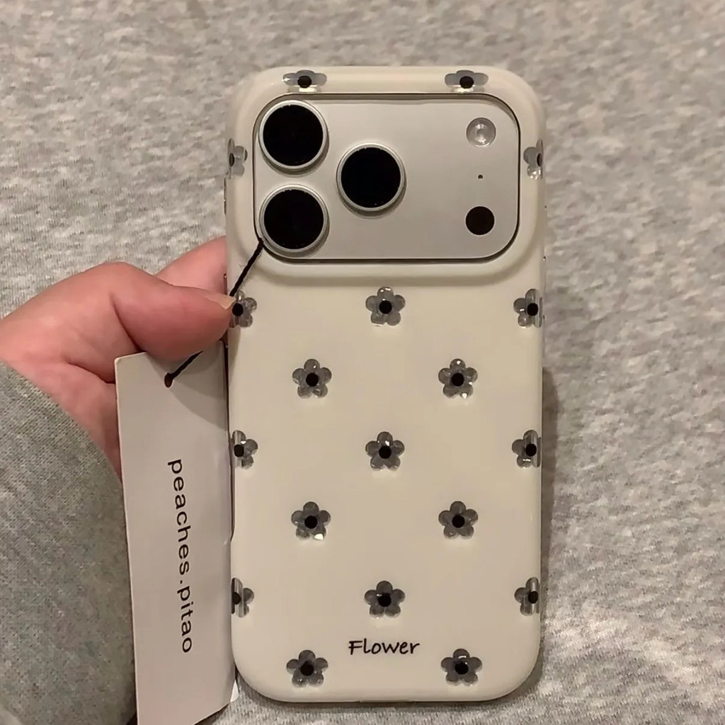 เคสโทรศัพท์เหมาะสําหรับiPhone X XS XR XSMAX 11 12 13 14 15 16 17 Pro max Plusเต็มหน้าจอดอกไม้ขนาดเล็กกันกระแทกกันกระแทกป้องกันกรณีรวมทุกอย่างB7X0