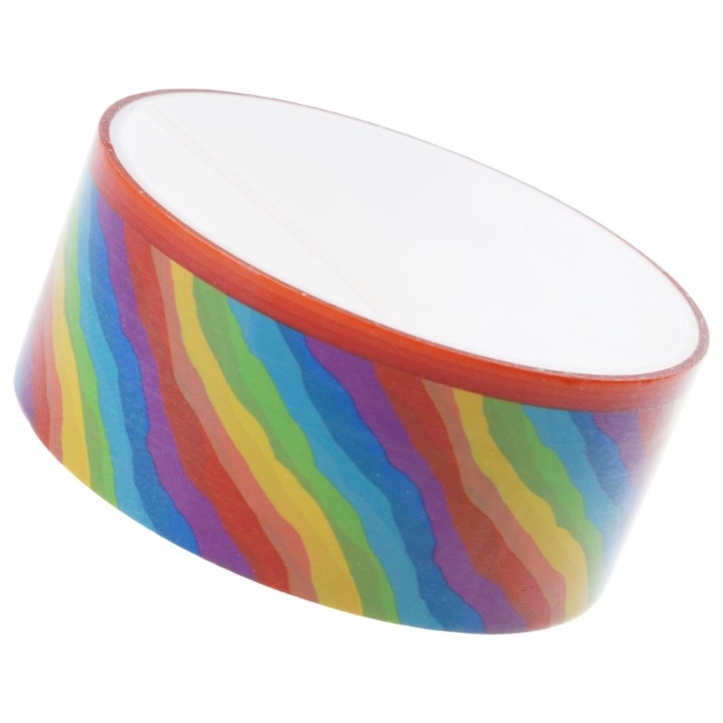 Flov4 Rainbow Stick Balls เทป Decompression Stick Balls Rolling Tape เทปกาว