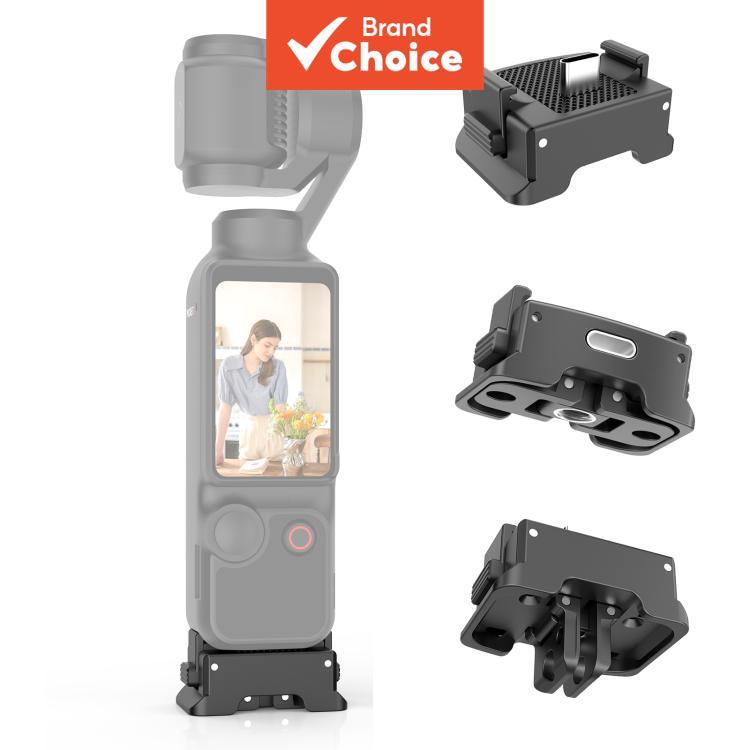 กล้องขาตั้งกล้อง Mount อะแดปเตอร์สําหรับ DJI Osmo Pocket 4 3 สําหรับ PULUZ พลาสติก Quick Release ชาร์จอะแดปเตอร์ฐาน
