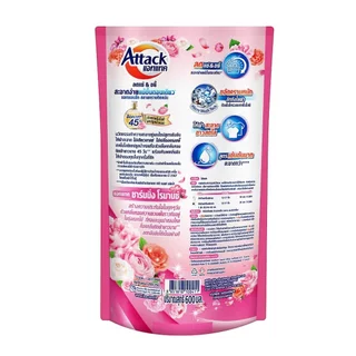 FernnyBaby สีชมพู Attack 3D แอทแทค ทรีดี ลิคลิท 600ML ซักผ้าสูตรเข้มข้น น้ำยาซักผ้า สูตร แอทแทค 3D น้ำ สีชมพู ชาร์มมิ...
