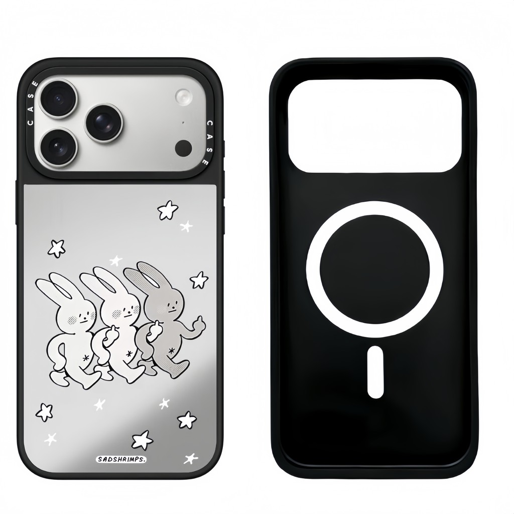 แม่เหล็กสามกระต่ายเคสโทรศัพท์สําหรับ iPhone 17 Pro Max 16 รูปที่ 2