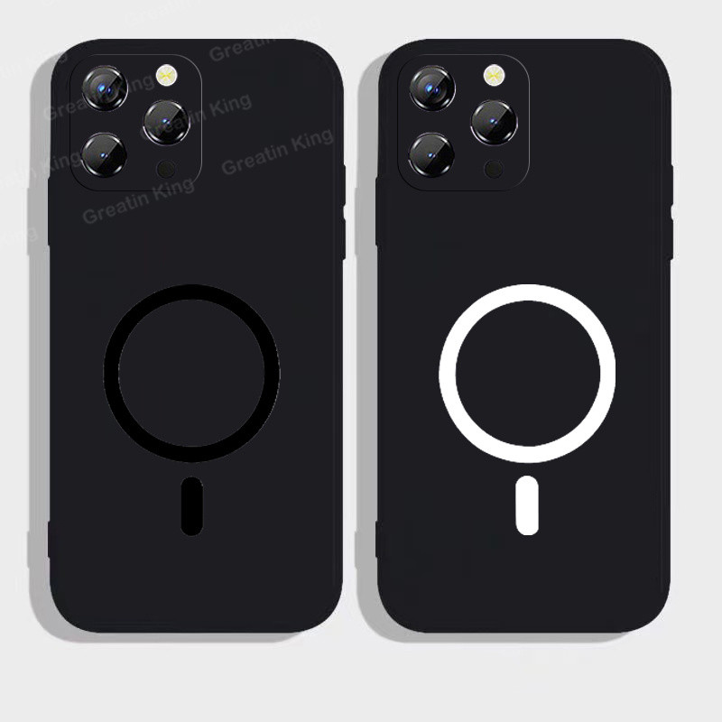 สําหรับ Oukitel P1 เคสโทรศัพท์สีดํา Matte Soft TPU กรณีสติกเกอร์แม่เหล็ก