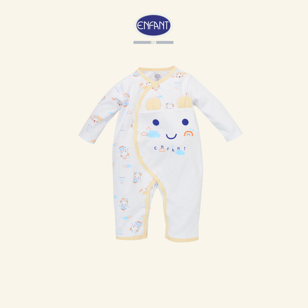 ENFANT BASIC ชุดบอดี้สูทแขนยาวขายาว แรกเกิด- 12 เดือน ED8DM1