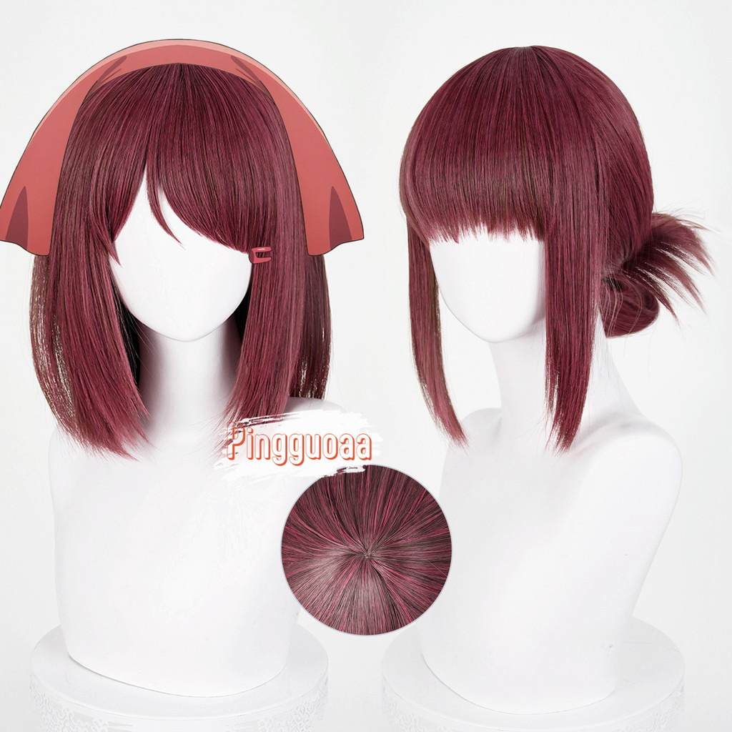 Manmei Anime Smoking Behind the Supermarket Yamada Cosplay Wig Heat-Resistant Synthetic Hair