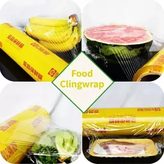 ฟิล์มห่ออาหาร ม้วนใหญ่ Fresh Wrap แรปถนอมอาหาร พลาสติกแรพ ยาว 300 เมตร ใช้งานง่าย เหนียวแน่น เก็บอาหารสดได้นาน 30cm×300M
