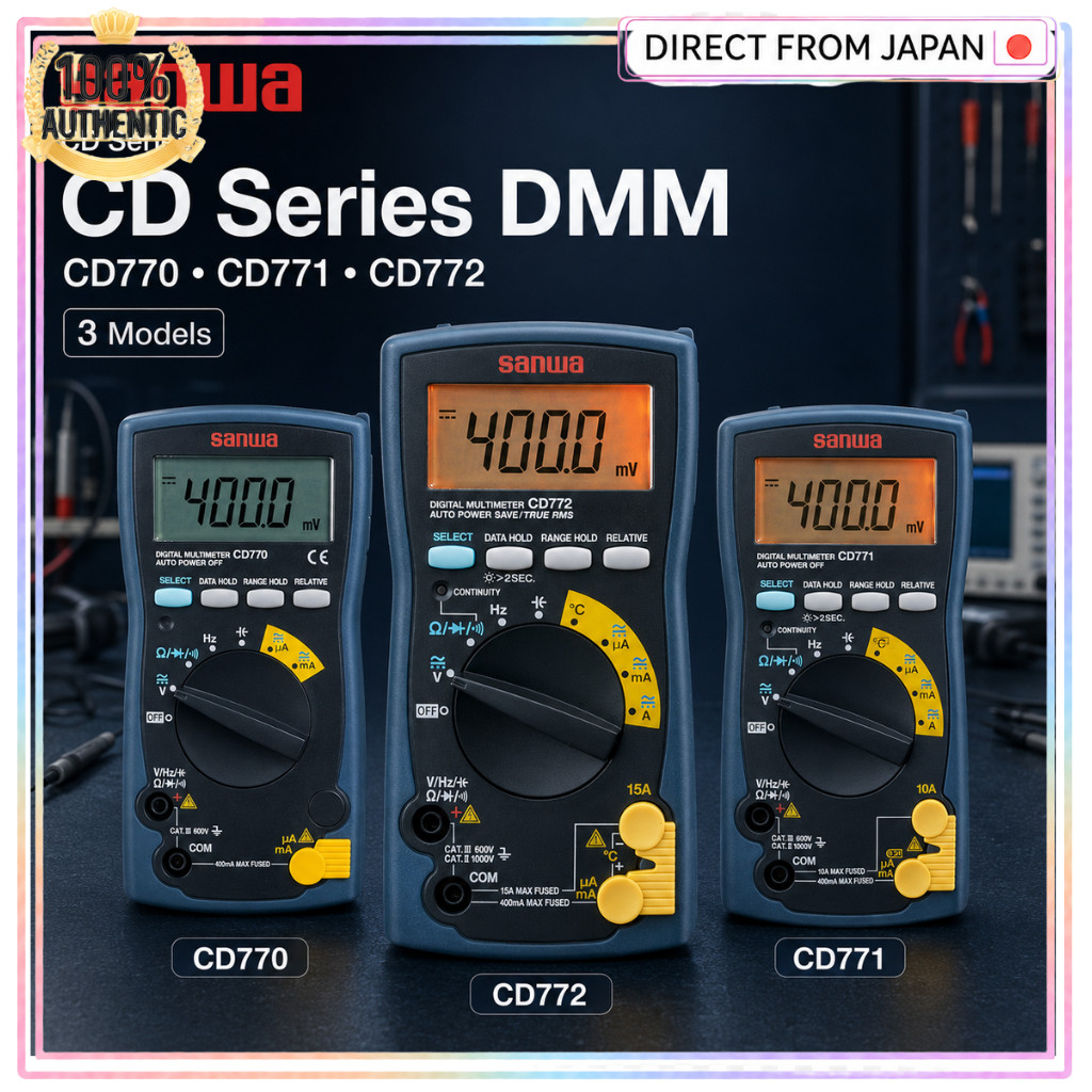 SANWA Digital Multimeter Series with Various Features