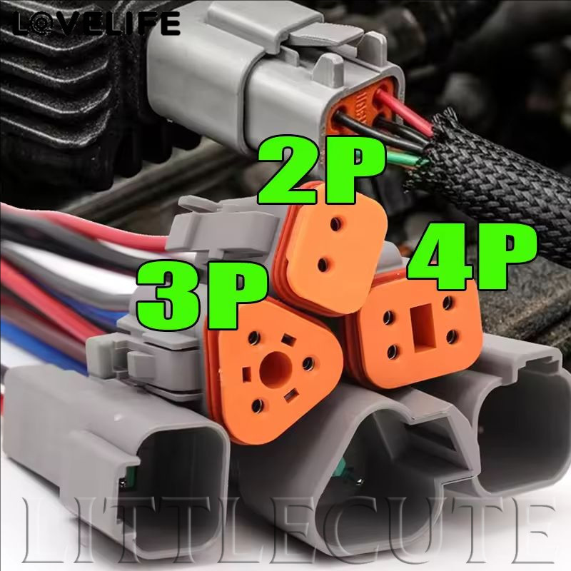 [AUTO & 3C] 2P/3P/4P ปลั๊กชายและหญิงและซ็อกเก็ตเหมาะสําหรับรถโดยสาร/สายรัดสายไฟรถบรรทุก IP67 ชุดขั้วต่อรถยนต์กันน้ํา / ราคาดี