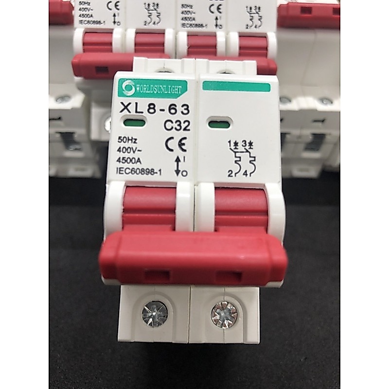เบรคเกอร์ AC 2P 400V 32A,63A WORLDSUNLIGHT