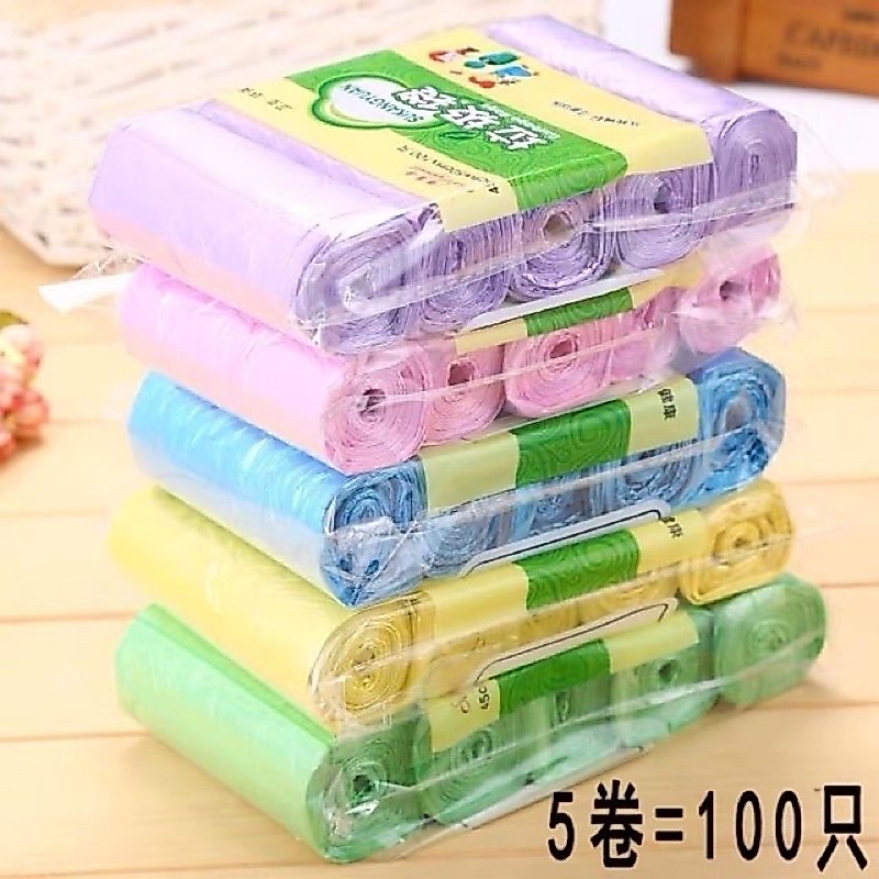 365  A64(ร้านไทย)ถุงขยะ 45x50 ซม. 1แพ็ค5ม้วน 60ใบ ( อุปกรณ์ทำความสะอาดและผลิตภัณฑ์ดูแลบ้าน)