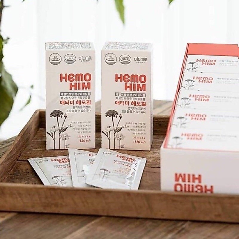 เฮโมฮิม Atomy HEMOHIM ผลิตภัณฑ์อาหารเสริม 1กล่องเล็ก 6ซอง
