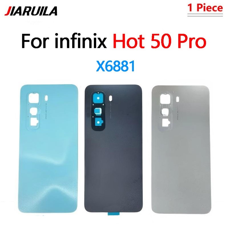 สําหรับ infinix hot 50 Pro X6881 ฝาหลังแบตเตอรี่กรณีอะไหล่ซ่อม