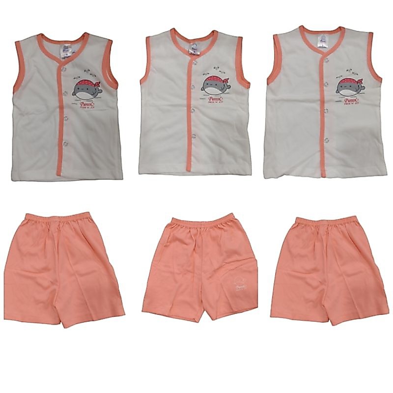 Pureen Pride N Joy Baby Clothes Color Pink Short Sleeve Size ( M 6-12months / L 12-18months / S 0-6m