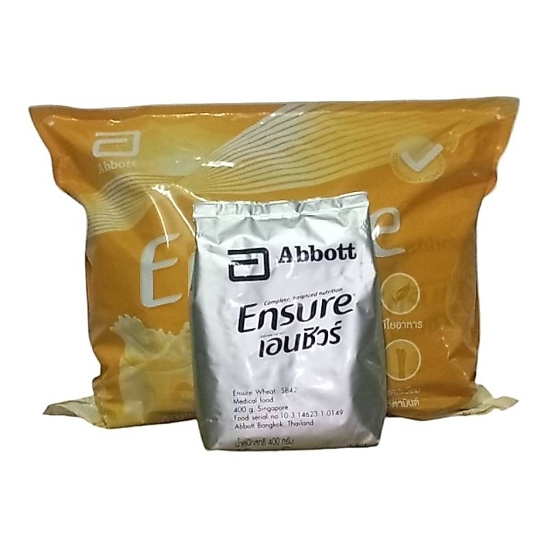 ของแท้ พร้อมส่ง** ensure เอนชัวร์ ถุงเติม กลิ่นวานิลลา/ธัญพืช ขนาด 2.4 kg. (400 กรัม*6 )