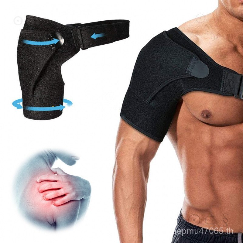 ไหล่รั้งสําหรับ Torn Rotator Cuff ไหล่สนับสนุนรั้งพร้อมแผ่นความดันสําหรับไหล่และคอบรรเทาอาการปวดข้อต