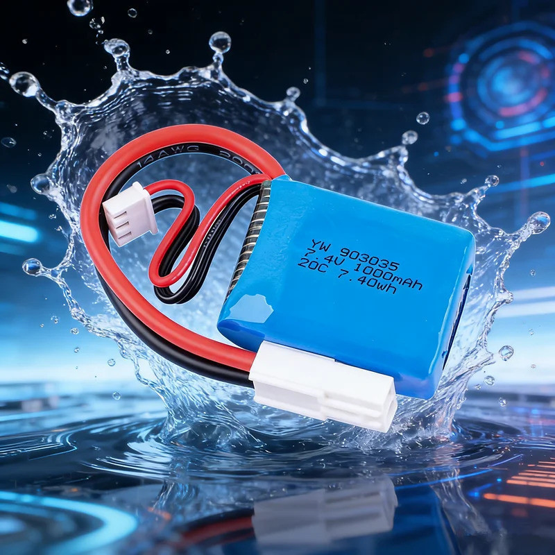 7.4V 1000mAh แบตเตอรี่ลิเธียม EL-2P ปลั๊กสําหรับ UDI901 UDI904 UDI001 RC เรือ RC เรือรุ่นแบตเตอรี่สํ