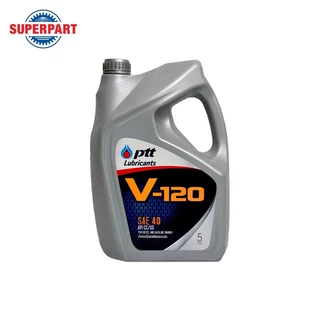 PTTน้ำมันเครื่องดีเซล/เบนซิน V120 SAE40 (5L) PTT (404107)