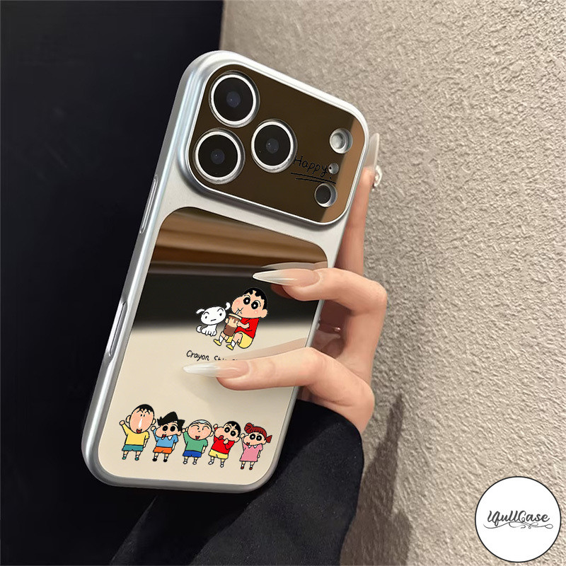 เคสกระจก ชินจัง การ์ตูนดัง สไตล์ฮิตกันกระแทก น่ารักสำหรับ รูปที่ 2
