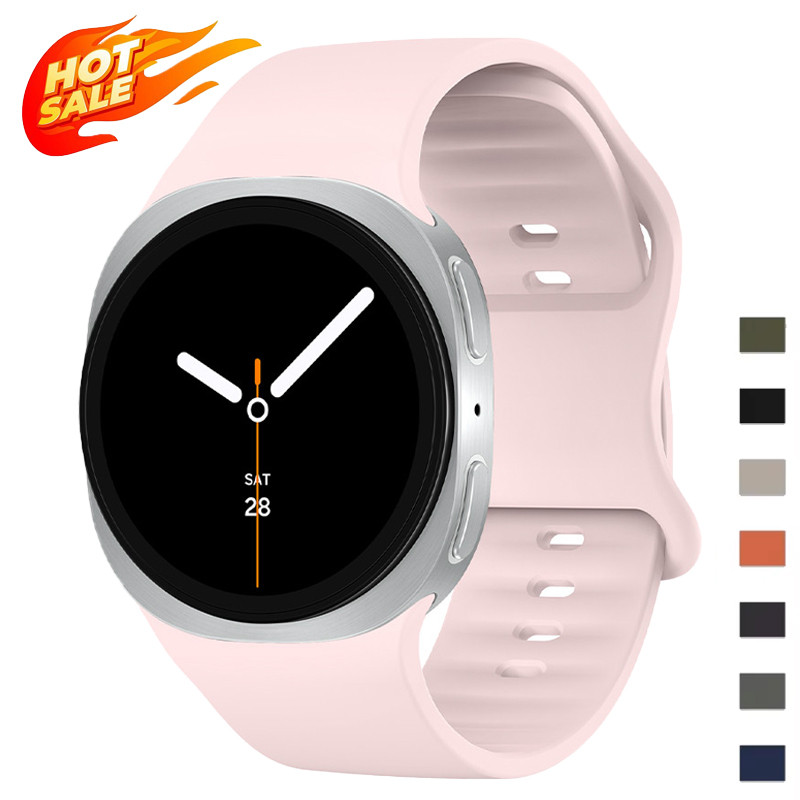 สายซิลิโคนแบบสปอร์ตสําหรับ Samsung Galaxy Watch 8 40 มม. 44 มม./8Classic 46 มม. สายรัดข้อมือทดแทน