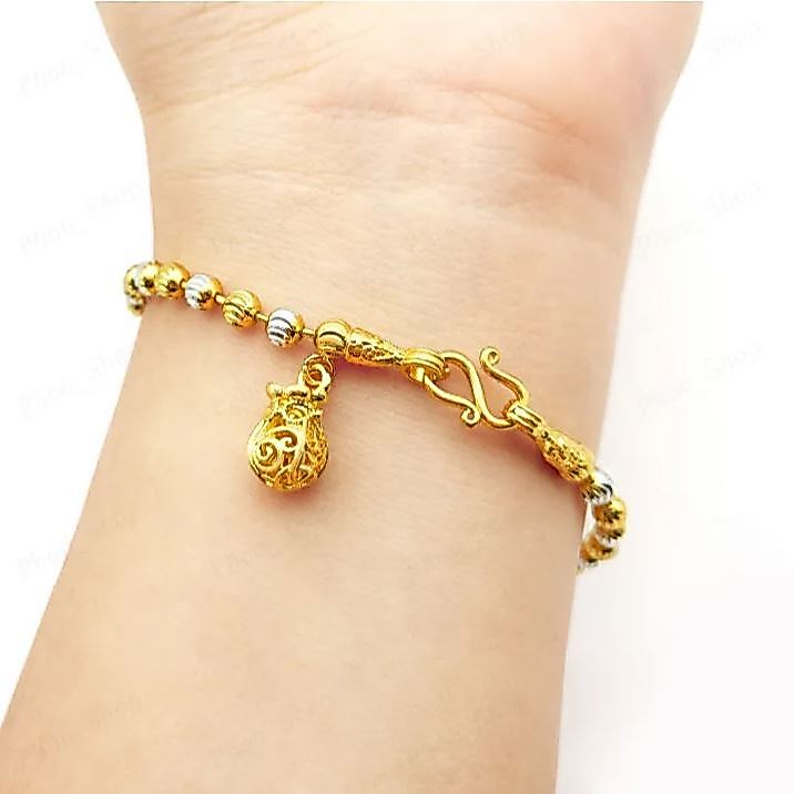 สร้อยข้อมือถุงทอง งานไมครอน