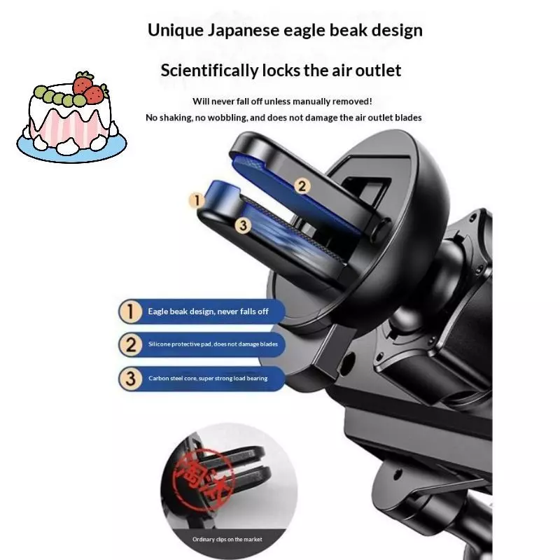 ที่วางโทรศัพท์ในรถยนต์ Sep-t 360 องศา ช่องแอร์ ลายการ์ตูน thumbnail 3