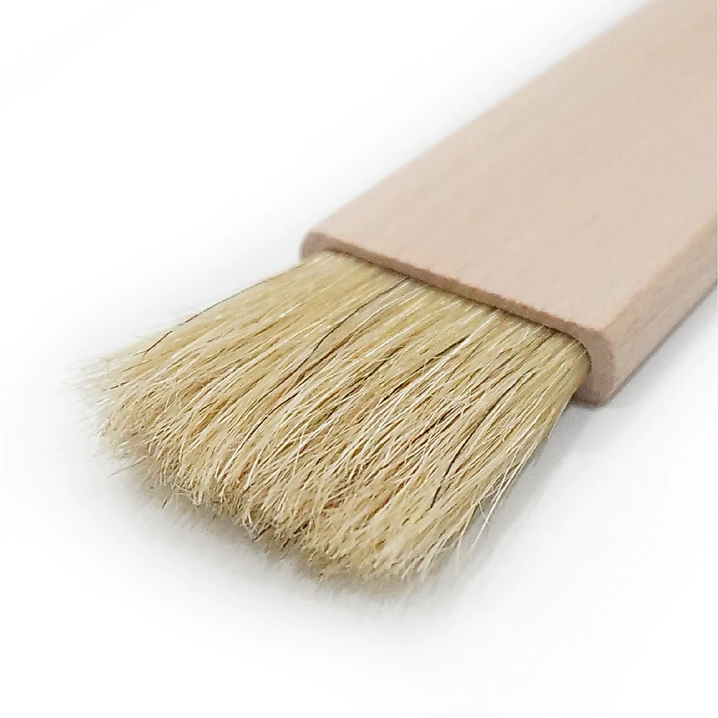 แปรงปัดเตาอบ / เตาวาฟเฟิล ด้ามไม้แท้ ขนสัตว์แท้ | Cleaning Brush สำหรับร้านเบเกอรี่ คาเฟ่ ใช้งานมืออาชีพ