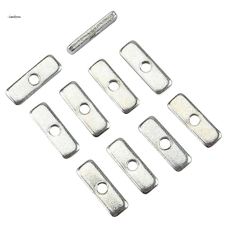 Iny 10 ชิ้นสําหรับ 0 1 Makerbeam XL T-nut Timing Belt Fixing สี่เหลี่ยมผืนผ้า Nut สําหรับ V0 0 1 3D 