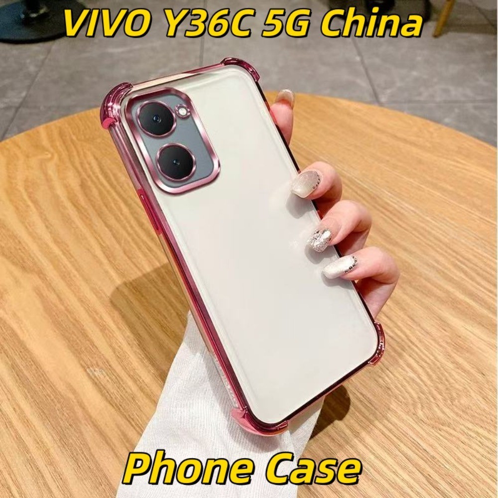 Imamura VIVO Y36C 5G เคสซิลิโคน Multi-Color Full Coverage พร้อมถุงลมนิรภัย 4 มุมป้องกันการตกกระแทก