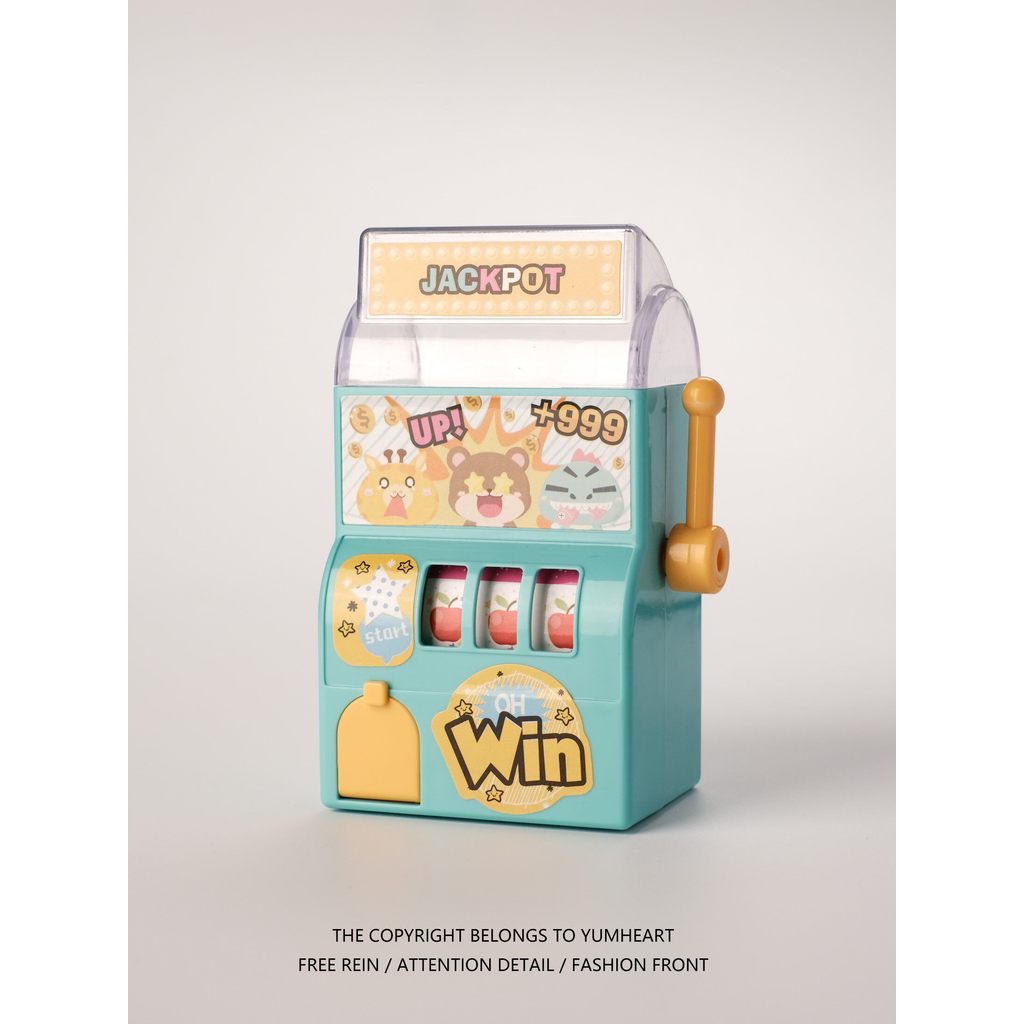 Mini Small Trolley Lottery Machine Prize Boy Gift ความเบื่อหน่ายเพื่อทําเหรียญพร้อมการแข่งขันเครื่อง