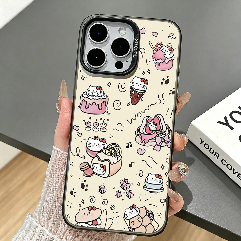 เคสโทรศัพท์ ลายขนมหวานการ์ตูนแฟชั่น สำหรับ iPhone17Pro 16 15Plus 14 13 12ProMax XR XSMax เทรนด์เกาหล