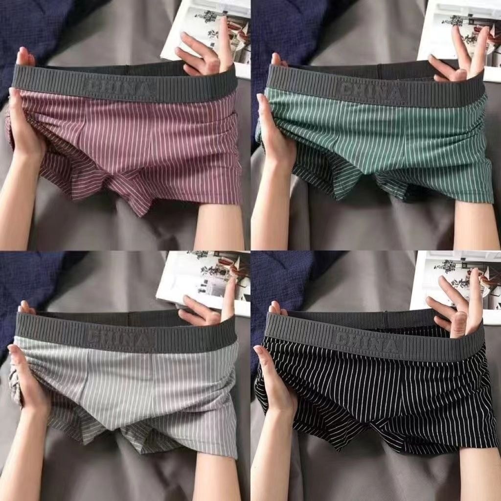 Box Boxer ชุดชั้นในชาย 2026 Boxer Breathable ขนาดใหญ่ชุดชั้นในชายกางเกงขาสั้นผู้ชายชุดชั้นใน20260629