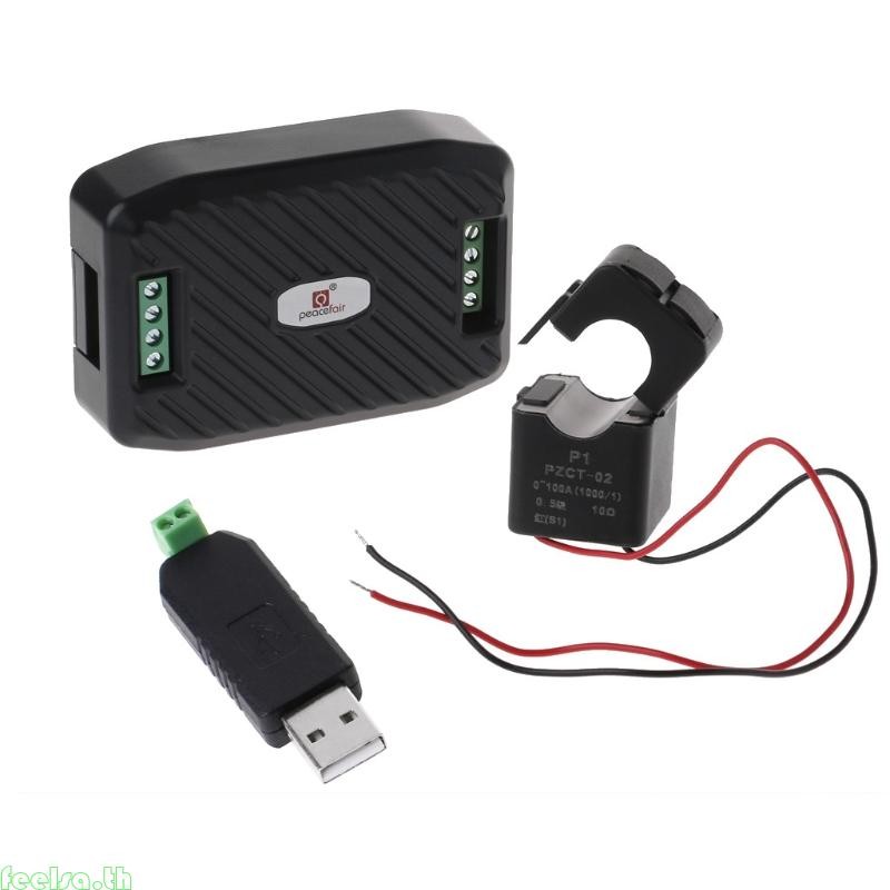 รู้สึกว่า สูง-accuracy PZEM-016 Meter แรงดันไฟฟ้า Current Power Factor การทดสอบพลังงานความถี่