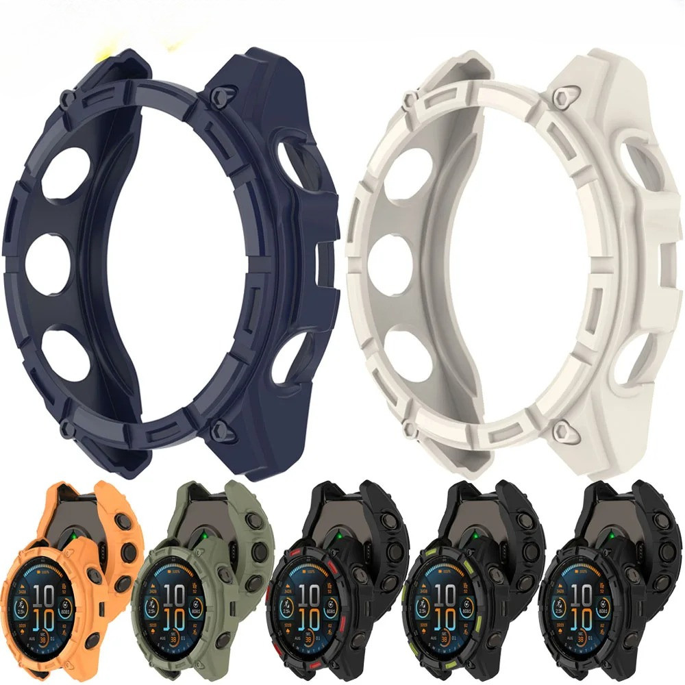 สมาร์ทวอท์ชสําหรับ Garmin Quatix8 47 มม.Hollow TPU กรอบกันชนสําหรับ Garmin Quatix8 51 มม.ไม่มีหน้าจอ